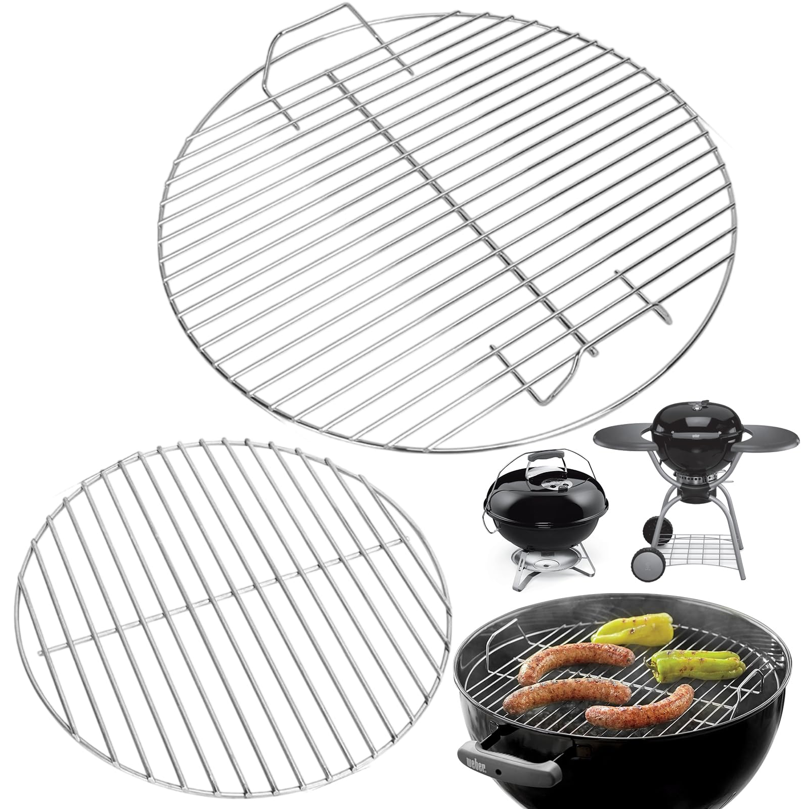 17.5" Round Grate Kit for Weber 18.5" Kettle &amp; Smokey Mountain Smoker Grill