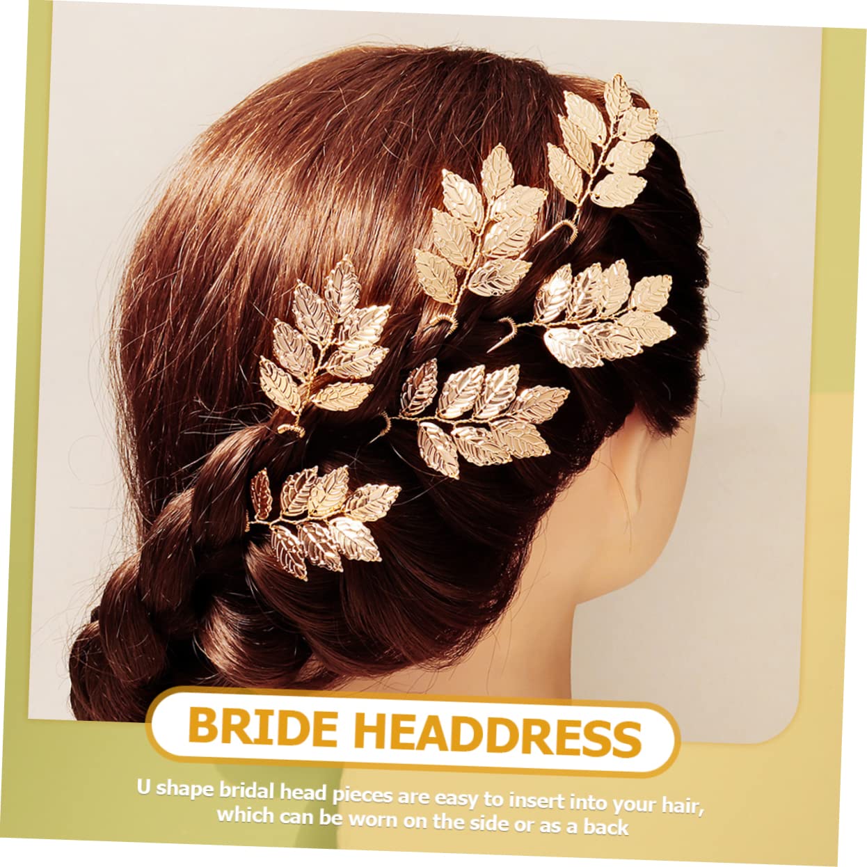 FRCOLOR Stück Blattstecklinge Hochzeit Haarschmuck Für Bräute Blatt Haarnadel Goldene Haarnadel Hochzeitskopfschmuck Für Die Braut Hochzeit Stirnbänder Für Frauen Haarschmuck Für