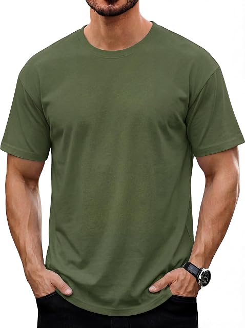TACVASEN T-shirts pour hommes Casual UPF50+ Rash Guard Hommes Chemises d'été pour hommes Refroidissement Chemise respirante Tshirt léger Hommes