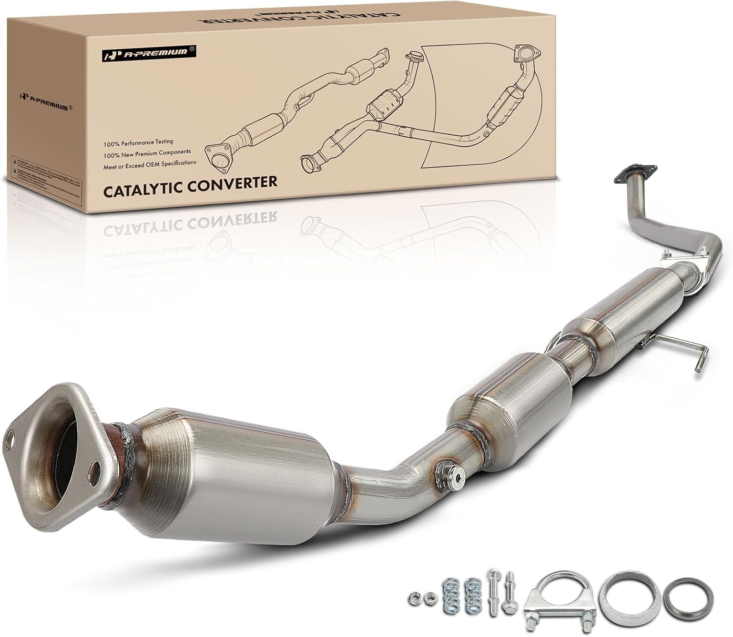 A-Premium Front Catalytic Converter Kit for Toyota Corolla (2009–2013)