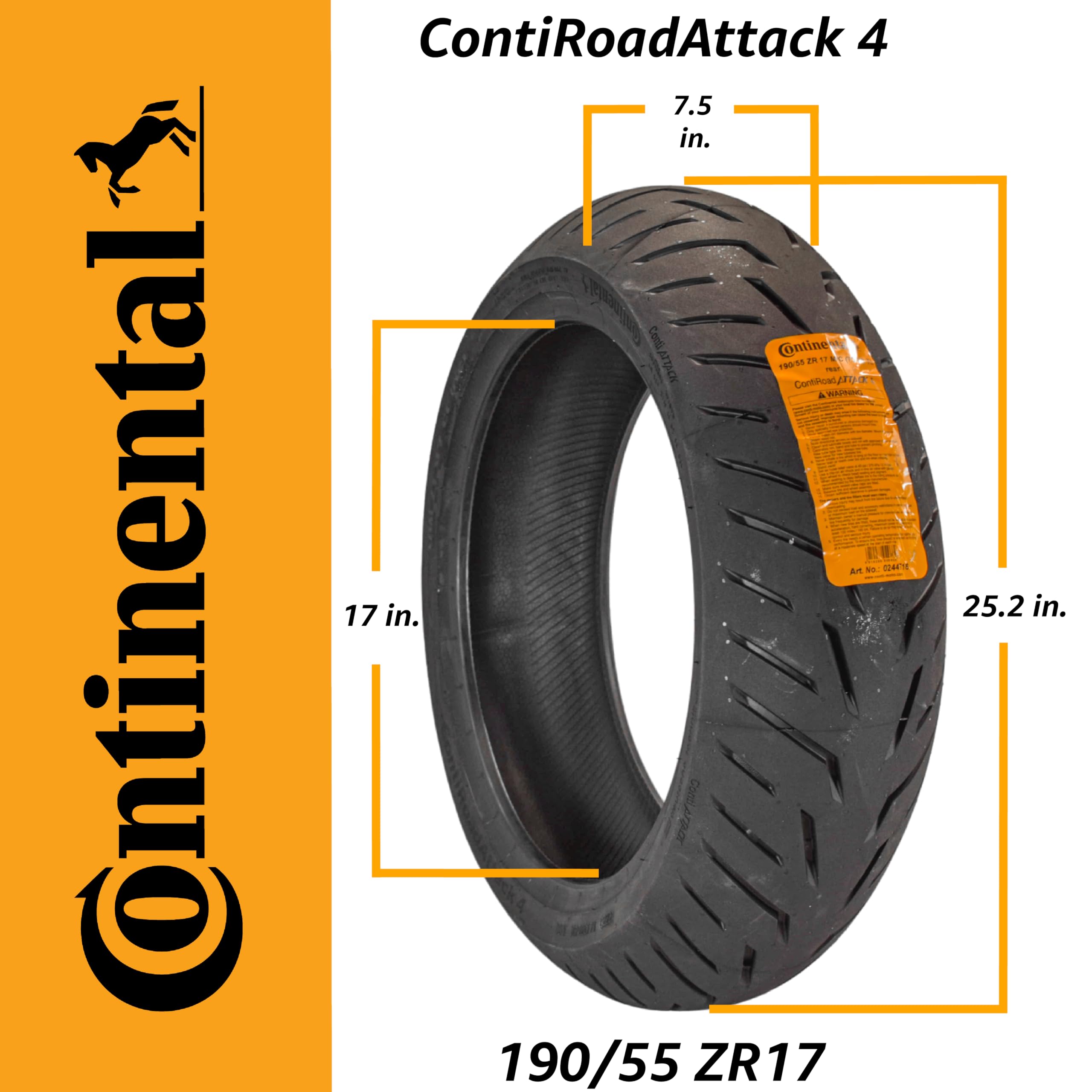 Amazon.com: Continental ContiRoadAttack 4 Sport Touring Motorcycle