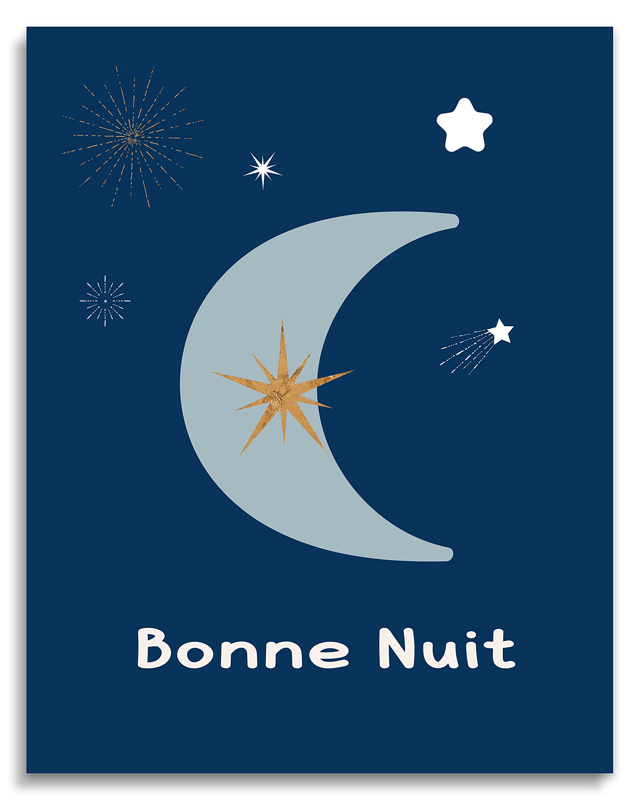 Goodnight Bonne Nuit Moon Star Nursery Decor Baby Nursery Prints |  Desertcart Seychelles, image size:2048x2560