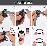 Vista 5 de Kit profesional de corte de cabello para cortes de pelo en el hogar, guía de corte de cabello de tamaño ajustable y plantilla de afeitado de escote