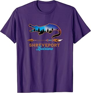 Shreveport Louisiana USA Bayou Cajun Alligator Souvenir T-Shirt