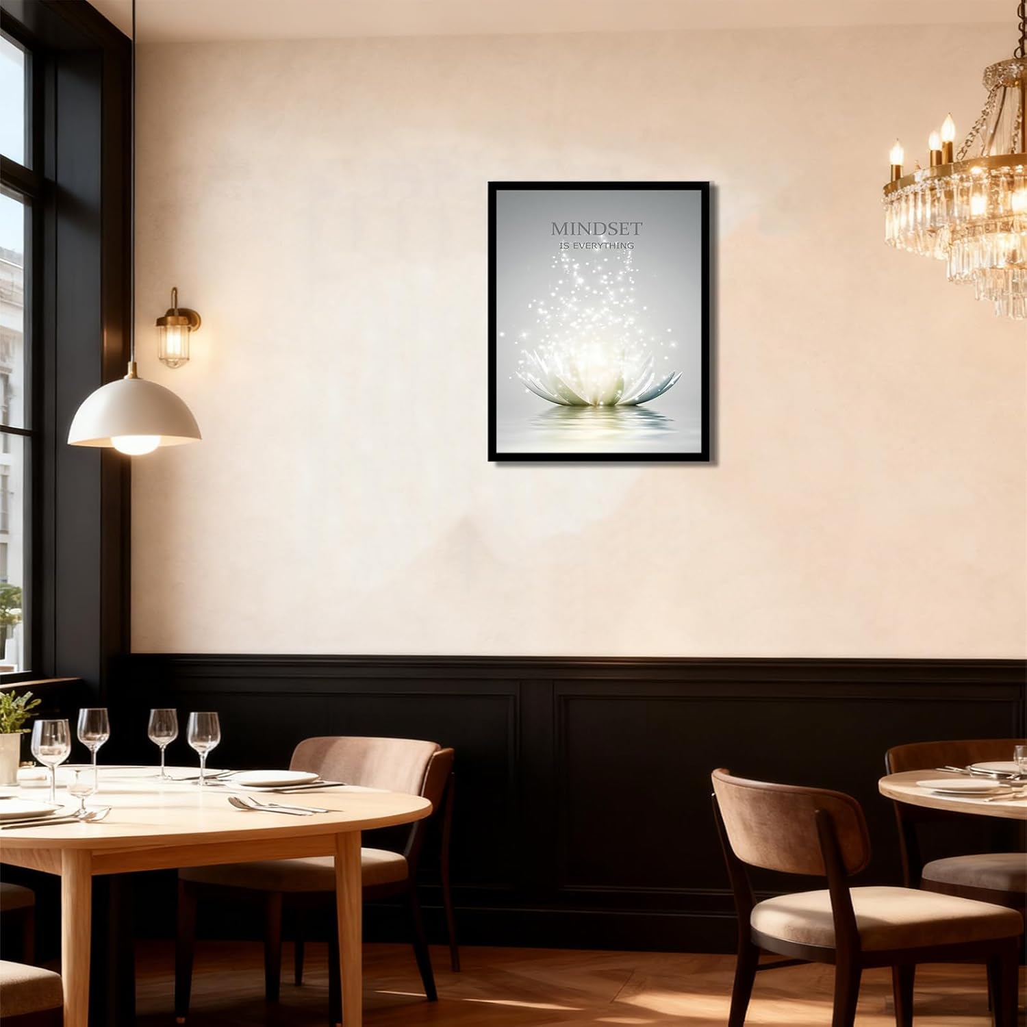 YTAPIFS Lotus Flower Wall Art Spiritual Meditation Poster Wall Decor Mindset Motivational Quotes Picture Modern Zen Prints Artwork for Office 12 x 16 in Unframe - Image 7