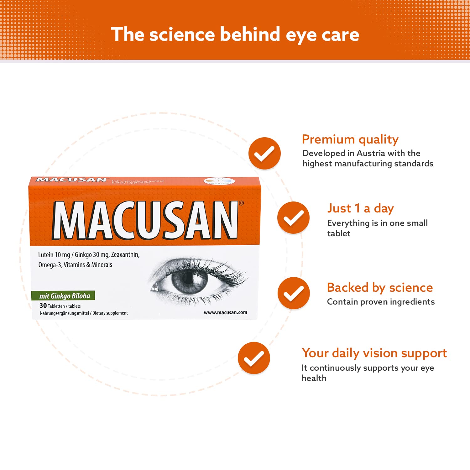 Macusan Dry Eye Tablets for AgeRelated Eye Health Problems Eye