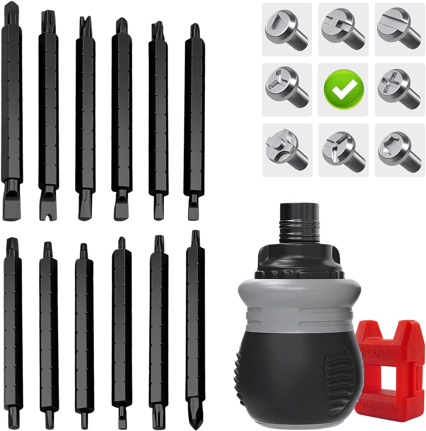 26-in-1 Ratchet Screwdriver Set with Multi-Bit Functionality, Precision Screwdriver Kit for Home Repair, Electronics