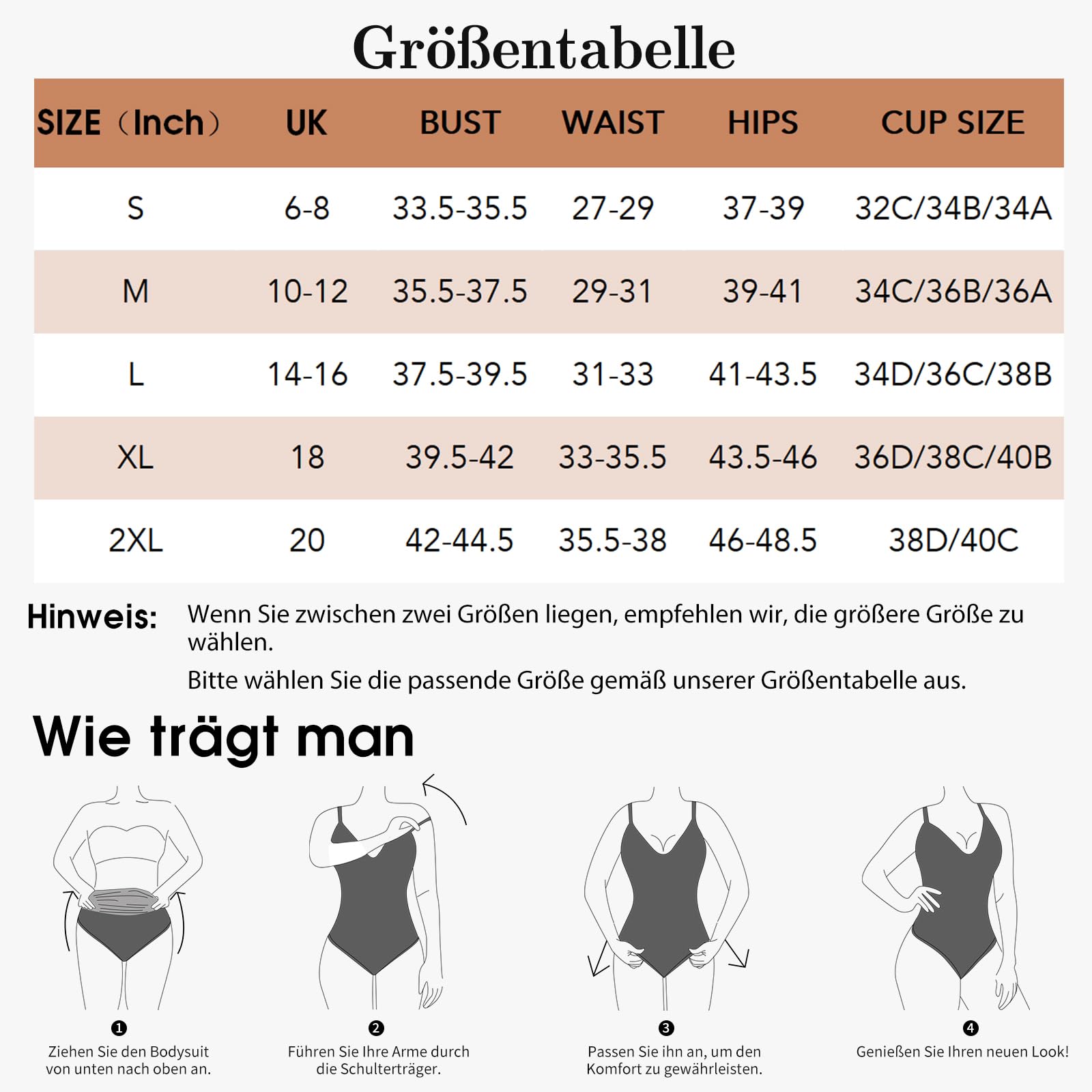 SHAPERIN Body Gainant avec Soutien-Gorge Intégré Femme Dos Nu Body Sculptant Minceur Col V Bodys Shaper Lingerie Sculptante