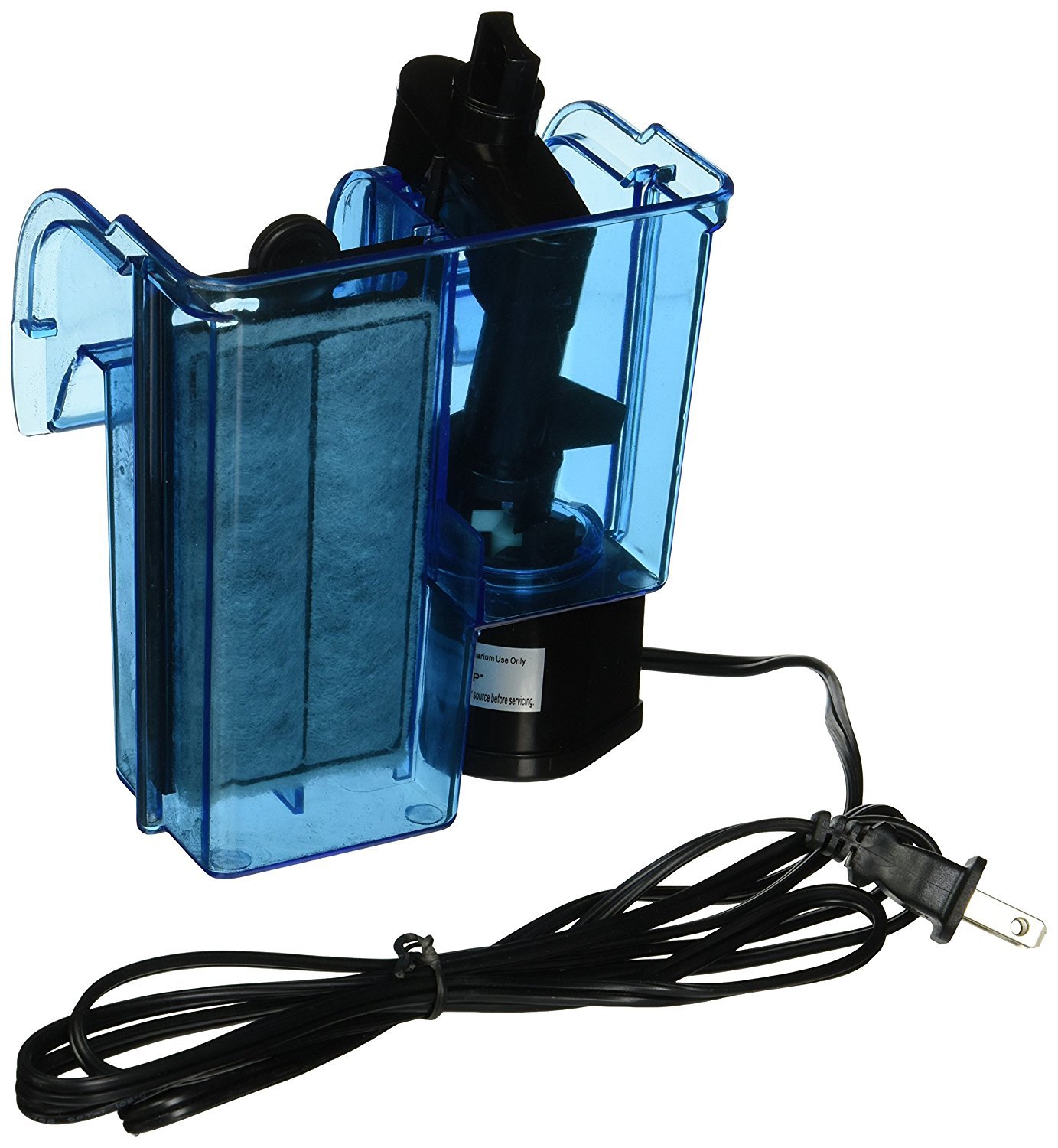 Penn-Plax Cascade Hang-On Aquarium Filter With Quad Filtration System Cleans Up To 10 Gallon Tank