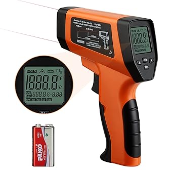 Amazon Com Infrared Thermometer Gun Laser For Cooking Inkbird Dual Laser Temperature Guns For Pizza Ovens Grilling Reptile Bbq Car 58 1382 Ds Ratio 16 1 Non Contact Thermometers Not For Human Industrial Scientific