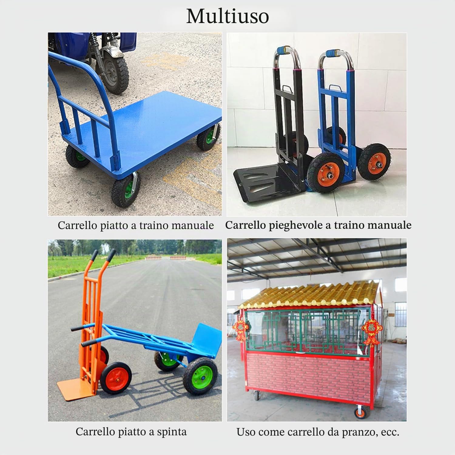 Ruote Per Carrello Carichi Pesanti,215 mm Per Carichi Pesanti,Per Il Trasporto Pesanti,Set Di 4 Ruote Piroettanti,Capacità 1000kg,Adatte Per Carrelli e Trasportatori