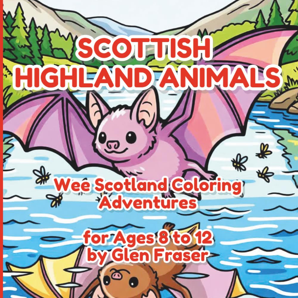 Scottish Highland Animals: Wee Scotland Coloring Adventures - Designs for Ages 8 to 12