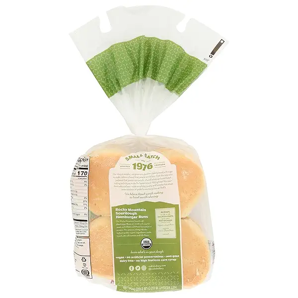 Rudis Bakery Organic Sourdough Hamburger Buns, 18 OZ 4