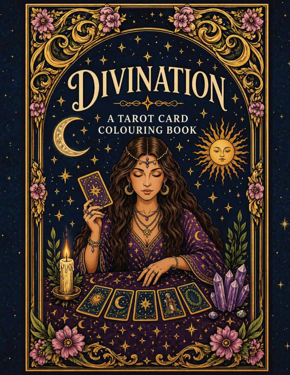 Divination: A Tarot Card Colouring Book