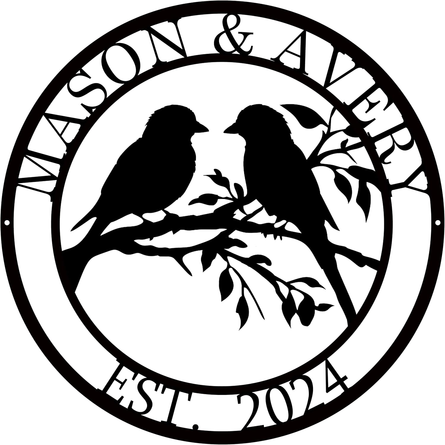 House Warming Gifts New Home, Custom Metal Name Sign, Home Decor House Metal Wall Decor, Personalized Gifts Couple Gifts Anniversary Gift Wedding Gifts for Couples, Tree 10