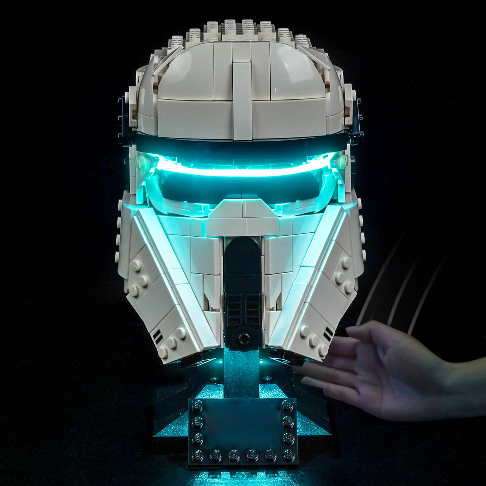 Light Control Led Light Set Compatible with Lego 75458 Imperial Remnant AT-RT Driver Helmet (No Model), Decoration Lighting Set Compatible with Lego Imperial Remnant AT-RT Driver Helmet Building Block