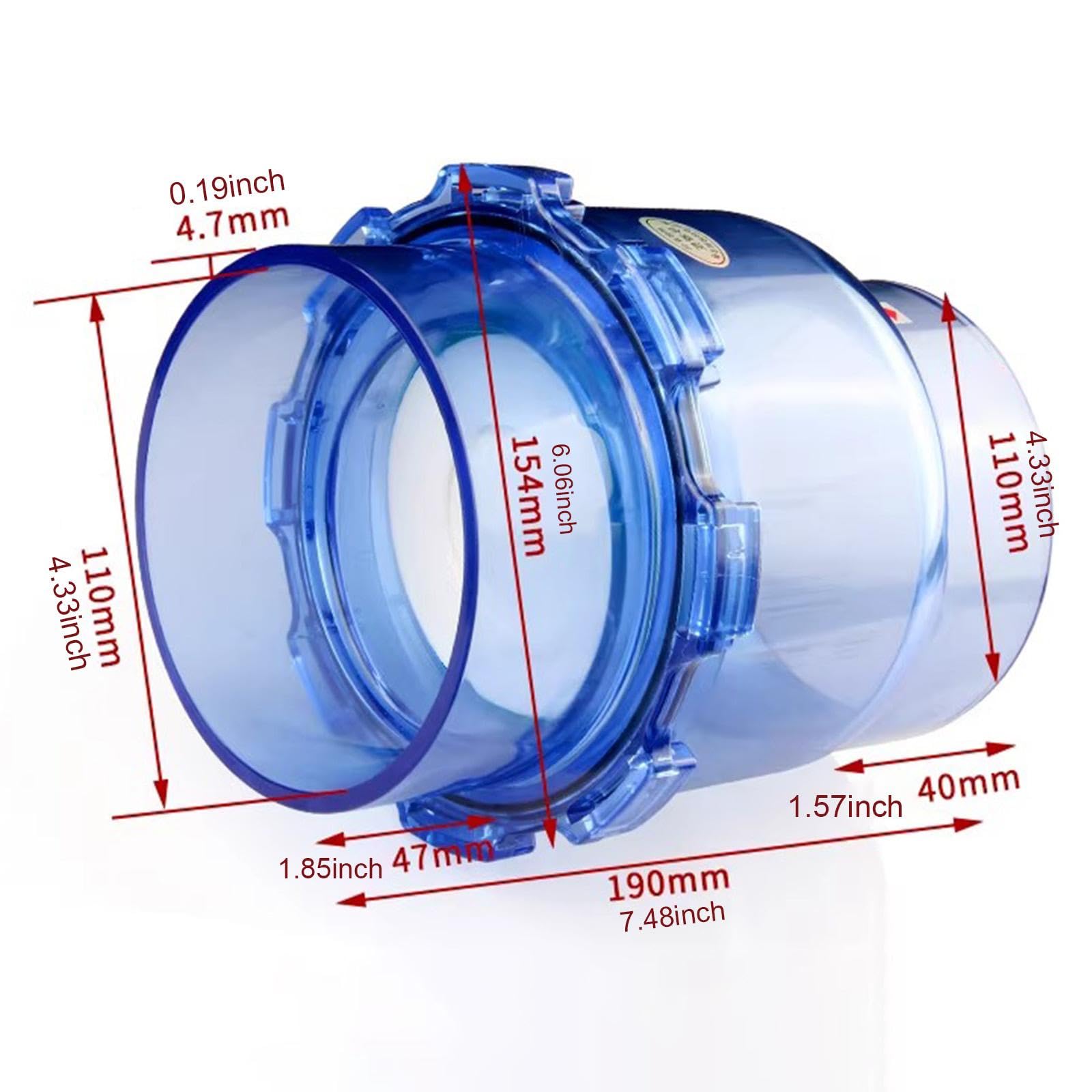Válvula Antirretorno para Desagües, Sellado Seguro, Fácil Mantenimiento para Tuberías de Desagüe, Alcantarillado, Hogar, Cocina, Piso, Ducha, 11cm