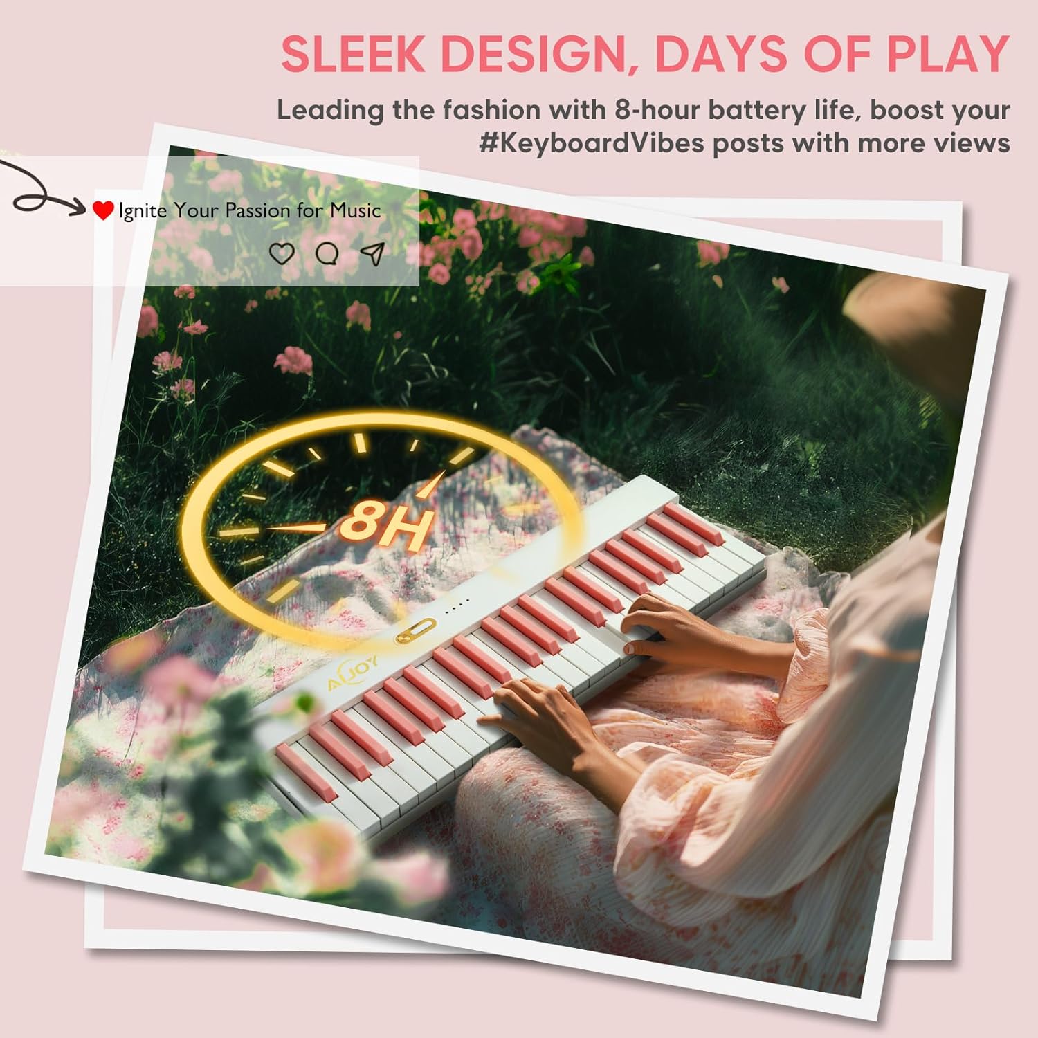 AiJoy 88 Key Split Keyboard Piano with Velocity Sensitive Keys– Magnetic Detachable, Portable & Ultralight, Full-size Travel Piano, USB-MIDI, Carry Case, Birthday Gift for Beginner (ASP-10M) - Image 9