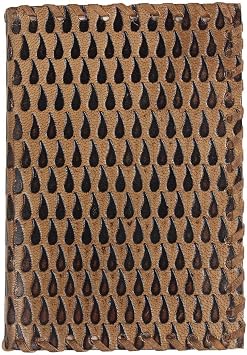 STORE INDYA Leather Journal Diary Travel Diary Unlined Doodle Book 8" x 6"-Tear Drop-Brown 192 pages Book Mothers Day Gift