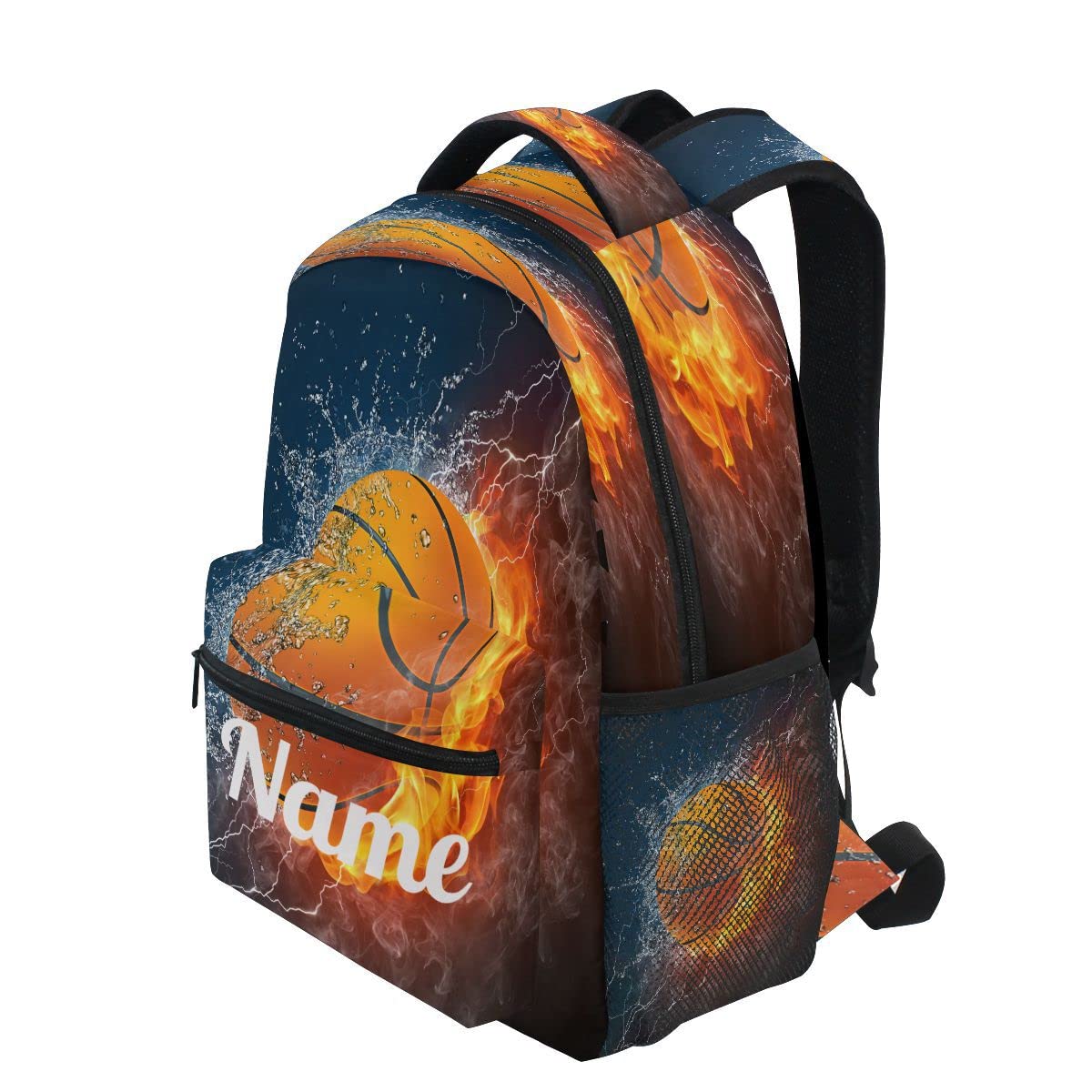 Custom1 - Mochila para niños con texto en inglés "Añade tu nombre", mochila para estudiantes primarias, bolsa para libros para niños y niñas, Personalizado5, talla única