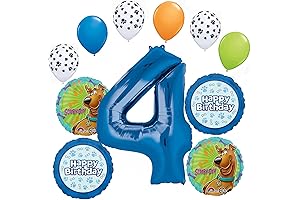 Scoopy Doo 4th Birthday Party Supplies 11pc Balloon Bouquet Decorations