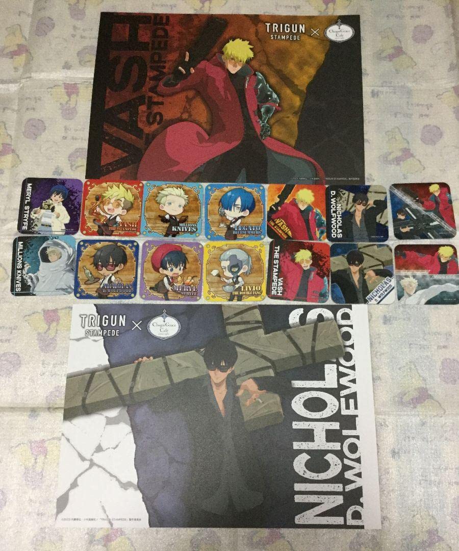 コースター ランチョンマット 全種類 キラメキ 中外グレースカフェ TRIGUN ランチョンマット コースター 全種類 中外グレースカフェ トライガン