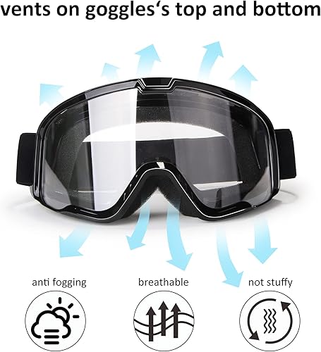 Miniatura 10 de LMAVAG Gafas de motocicleta Motocorss, gafas de motocross, ATV, gafas de carreras de ciclismo, gafas MX Offroad, gafas de esquí para hombres,