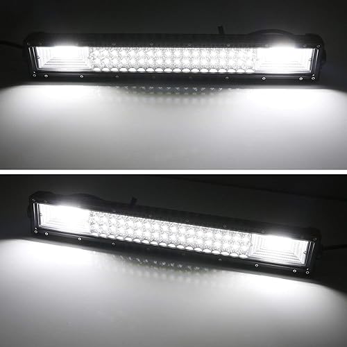 Miniatura 9 de iJDMTOY Barra de luz LED de 21 pulgadas para montaje en rejilla inferior compatible con Ford F250 F350 F450 2017 en adelante, incluye (1) barra de