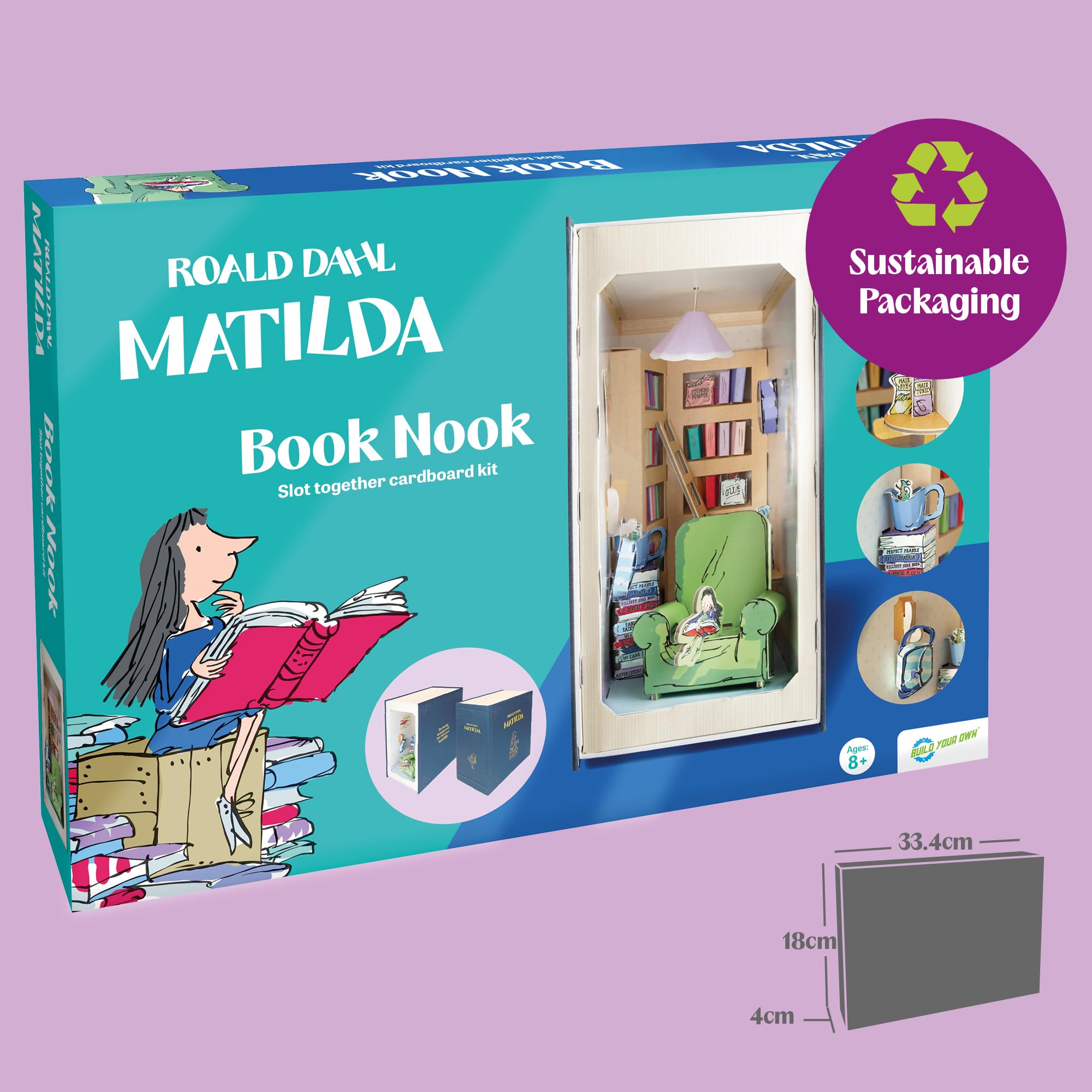 Build Your Own Roald Dahl Matilda Book Nook – Jouet créatif – À partir de 8 ans