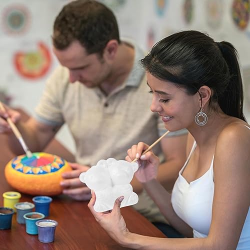 Miniatura 5 de Amosfun Molde de oso de espuma blanca hecho a mano, 10 uds