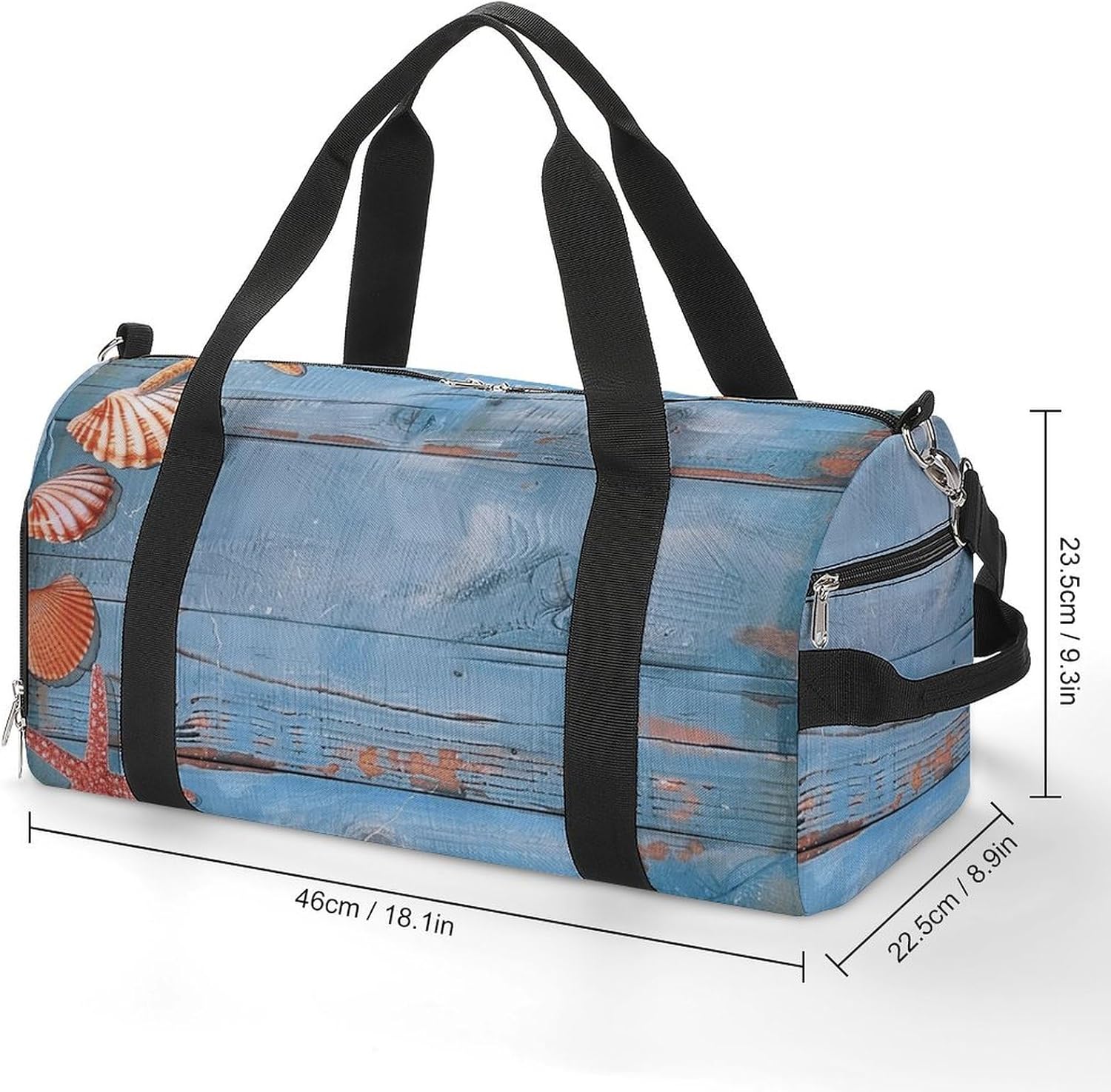 Things on The Ground Barrel Gym Bags for Men And Women, Duffle Bag for Travel Sports Bag Camping Weekend Carry on Overnight Duffel Bag with Shoulder Strap