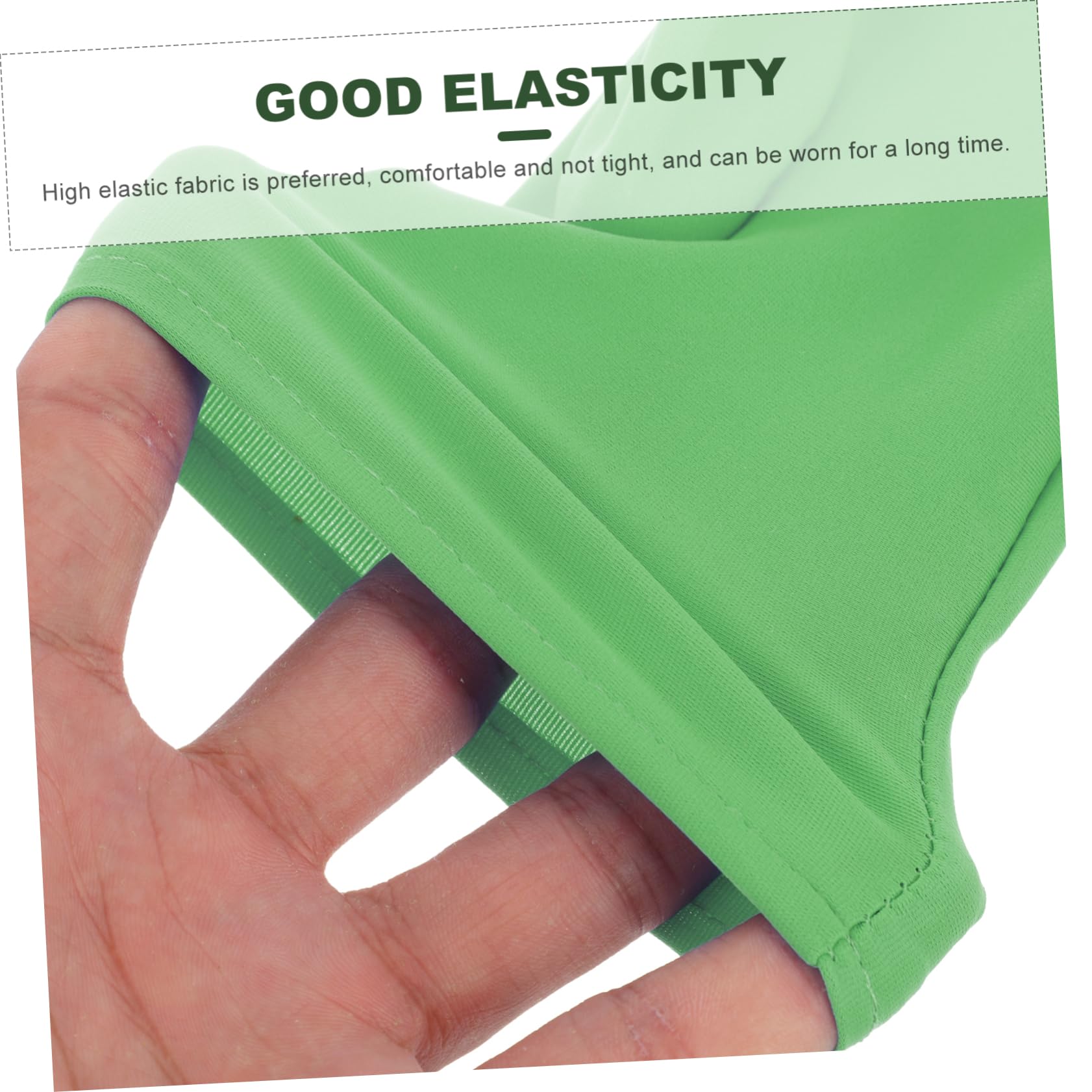 HAPINARY Fingerless Gloves Nail Art Sunscreen Beauty Manicure Gloves Green Sturdy Comfortable