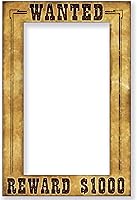 Vista 7 de Beistle Marco divertido de fotos Western Wanted