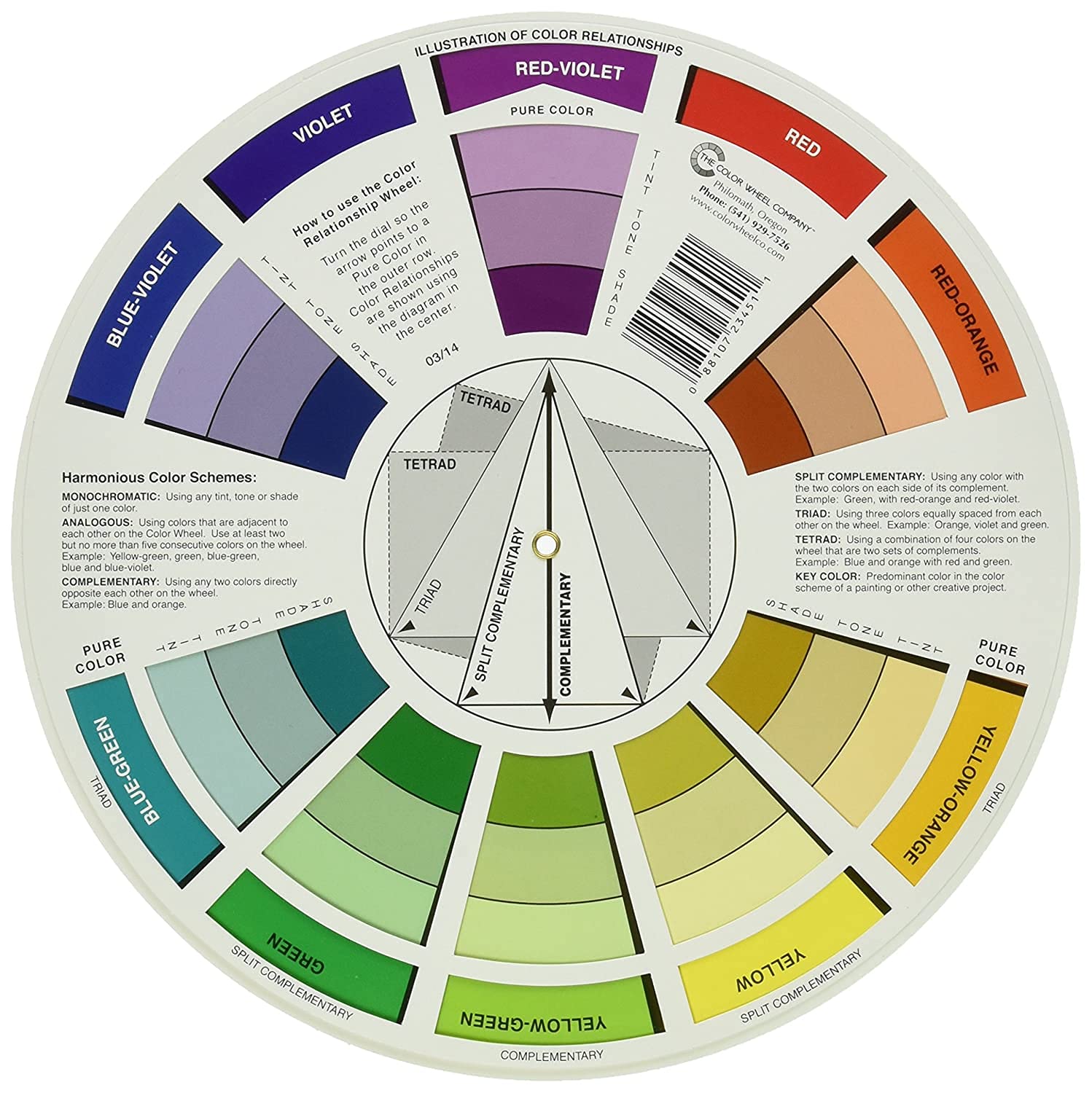 Skanda Crafterina™ - Color Mixing Guide for Students, Amateurs and Professionals – Definitions, Color Relationships, Color Wheel - 1 Pc 1