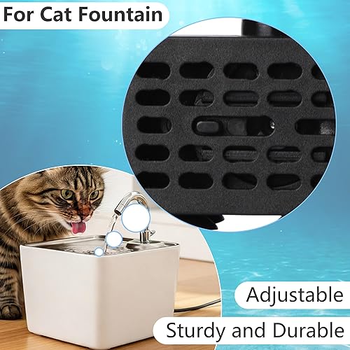 Miniatura 4 de alizzy Bomba de agua pequeña USB DC 5 V 50 GPH (180 L/H) 3 W con tubo y flujo ajustable para fuente de mesa, acuario, pecera, fuente de gato, baño