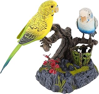 Toyvian Home Decor Desktop Toys 1 Set Electric Recording Parrot Toy Talking Bird Parrot Kids Learning Talking Toy Record Playback Talking Animal (No Battery) Style 2 Squiz Toys Kids Toys