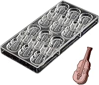 Vista 8 de Molde de policarbonato para chocolate, molde de caramelo de bricolaje, utensilios para hornear de plástico duro transparente, herramientas de 1