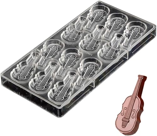 Miniatura 10 de Molde de policarbonato para chocolate, molde de caramelo de plástico duro transparente para hornear, herramientas de pastelería (19390)