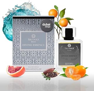 DIVINE ESSENCE Luxury Arabian Perfume for Men | Designed in Dubai with 35% Oils | Long-Lasting Fragrance | Aromatic Gifts for Him | BONUS Mini Tester | Oriental Amber Citrus & Spicy Notes