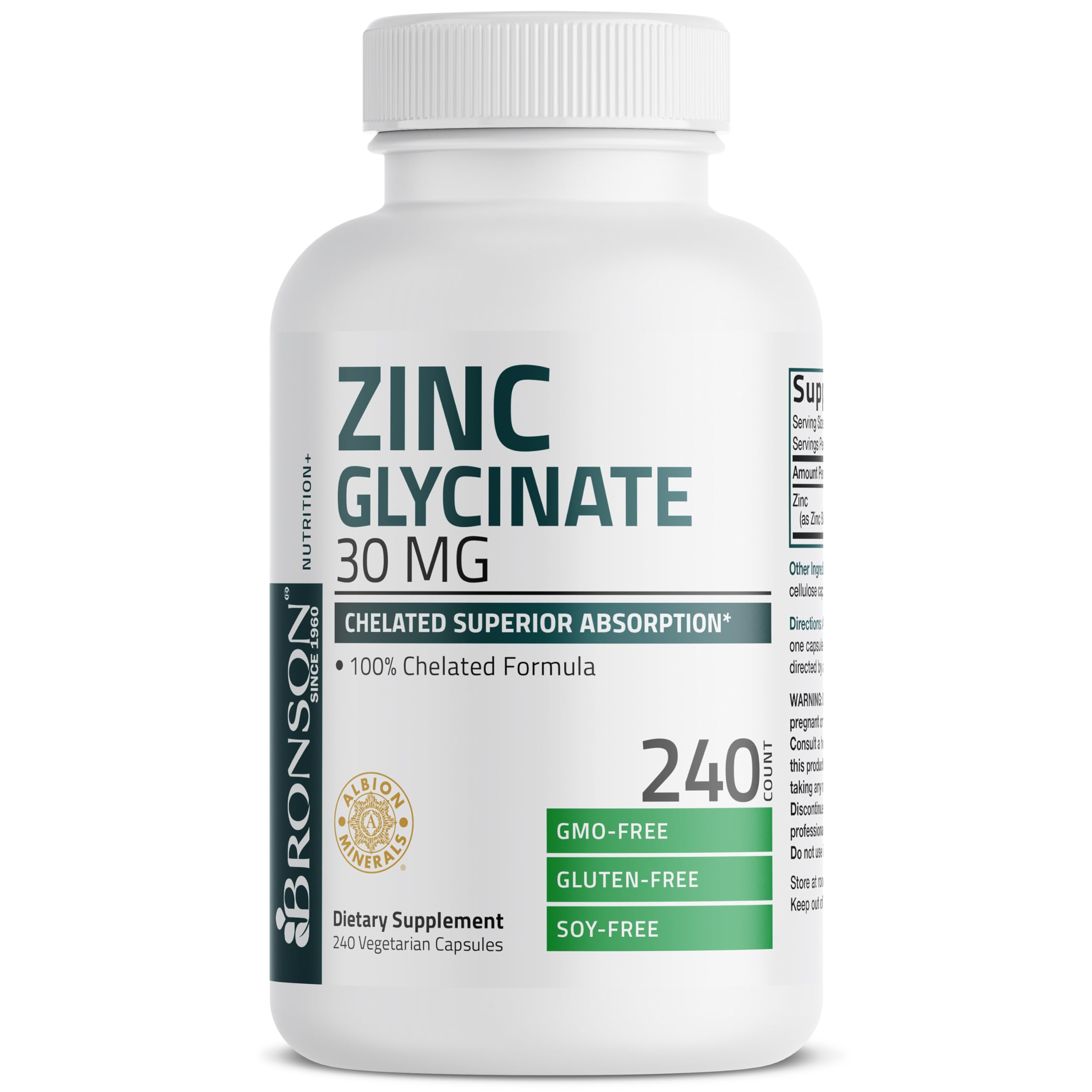 Bronson Zinc Glycinate 30 mg