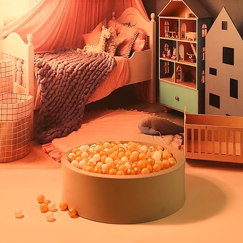 Miniatura 73 de GOGOSO 100 bolas de plástico para bebés y niñas pequeñas para casa de juegos, piscina para bebés, centros de diversión, para bebés, niños, niños 100