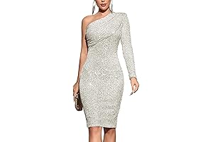 Unveiling Elegance: Madam Uniq's Sophisticated Sequin Sequence Dress for Women