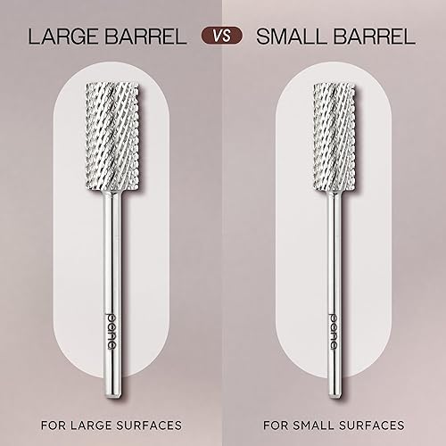 Vista 129 de USA PANA - Broca profesional de carburo de barril pequeño con parte superior plana, grano grueso 5X a grano extrafino, dorado, plateado, negro DLC