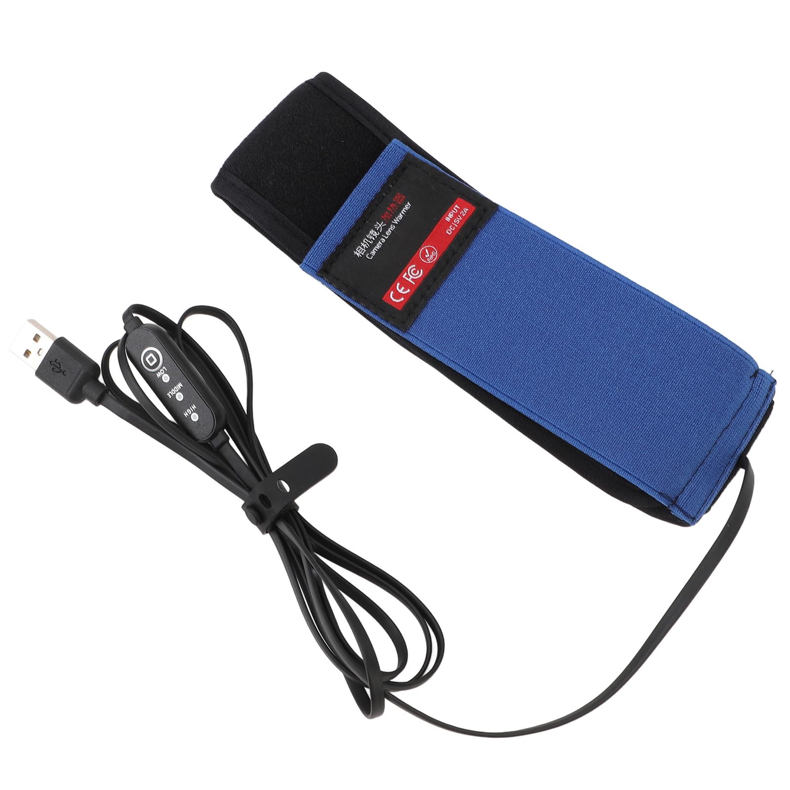 Bande Chauffante à Rosée pour Objectif de Caméra, Chauffage d'Objectif Réglable à 3 Températures, Chauffage au Graphène USB, Largement utilisé pour Les Télescopes (425mm)