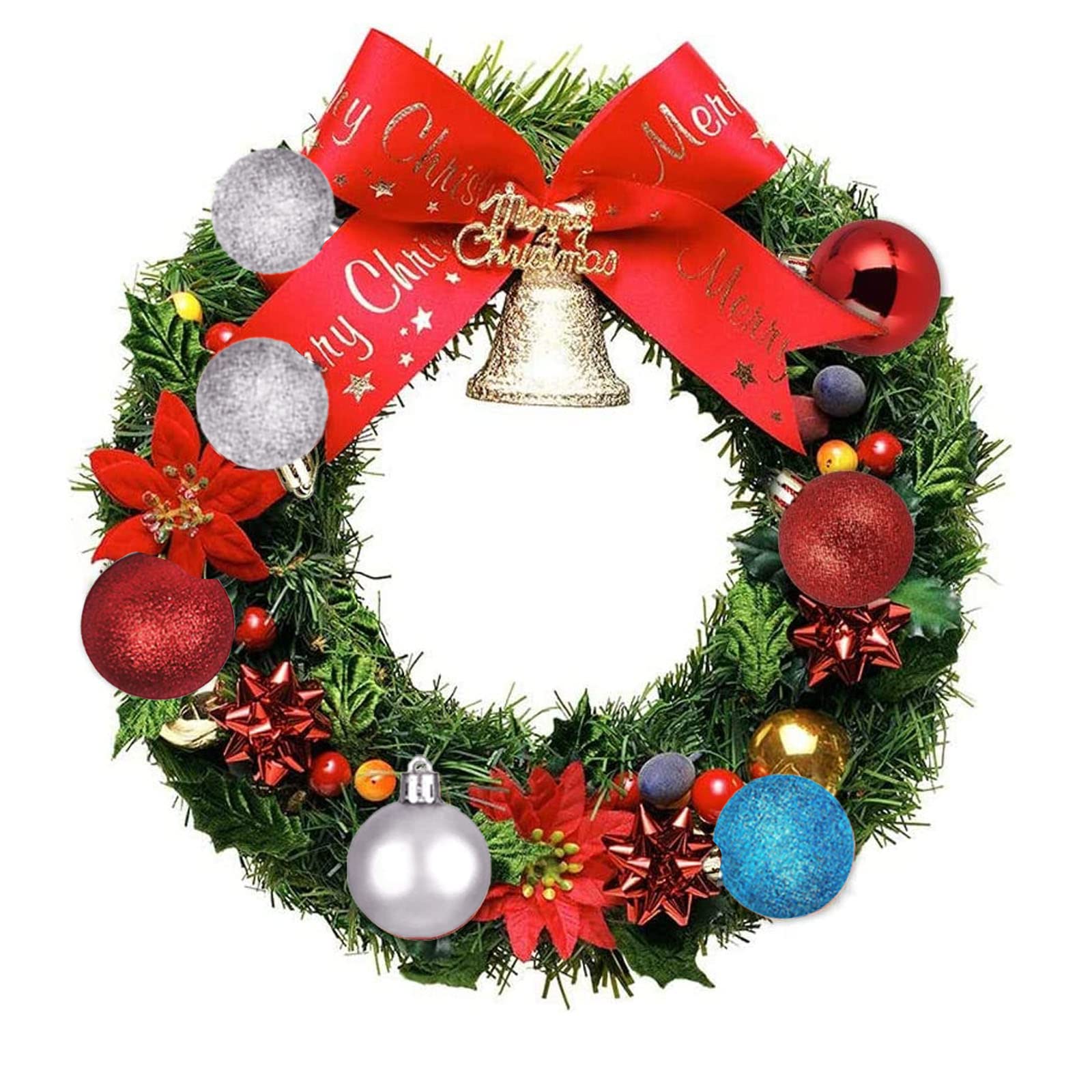 Kerstballen glas Bessenmix boomballen 4cm 24 st