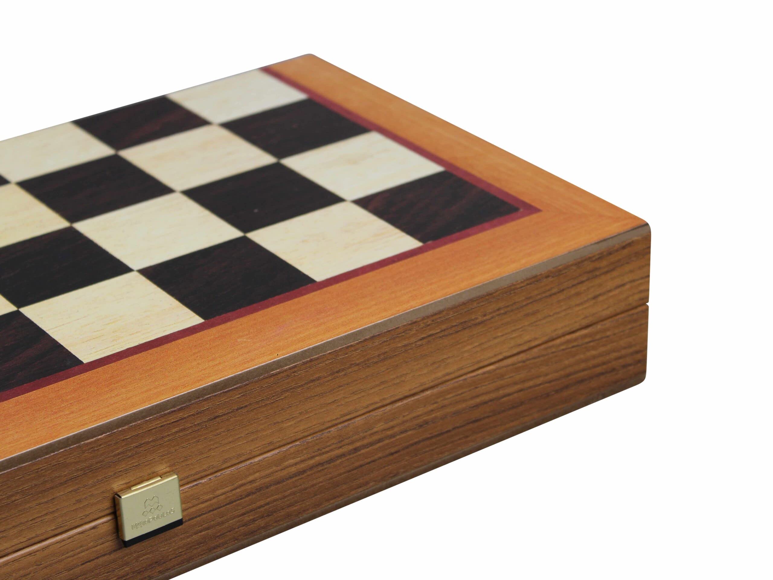 Manopoulos - Set per backgammon, in legno di quercia rossa - 19"