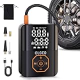Tire Inflator Portable Air Compressor, 160PSI Air Pump for Car, Air Compressor with Digital Pressure Gauge, LED Light and Auto Shut-Off, Tire Inflator Suitable for Car Motor Bike Ball