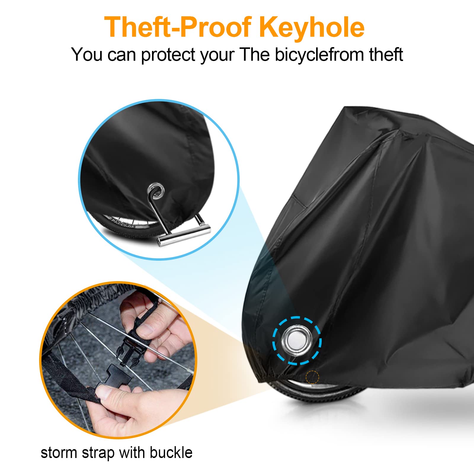 Housse De Vélo Imperméable Aoreun – Protection Extérieure Anti-UV, Anti-poussière Et Anti-fientes