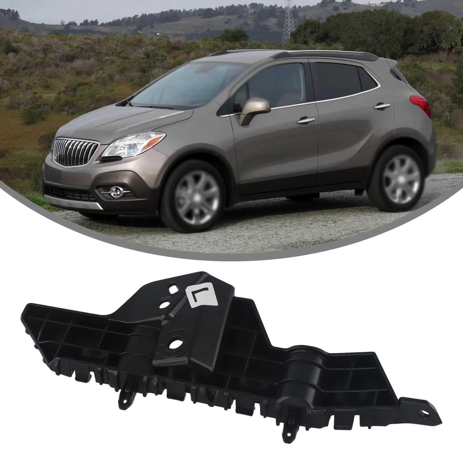 Zestaw wsporników zderzaka, prowadnica zderzaka do przedniego wspornika, para napraw i wymiany 42669317 42669318 dla Vauxhall Mokka 2018-2022