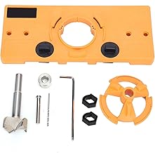 Gabarito de Perfuração de Dobradiça, Guia de Broca de Gabarito de Dobradiça de 35 Mm, Gabarito de Furo Oculto, Serra de Furo, Brocas de Perfuração